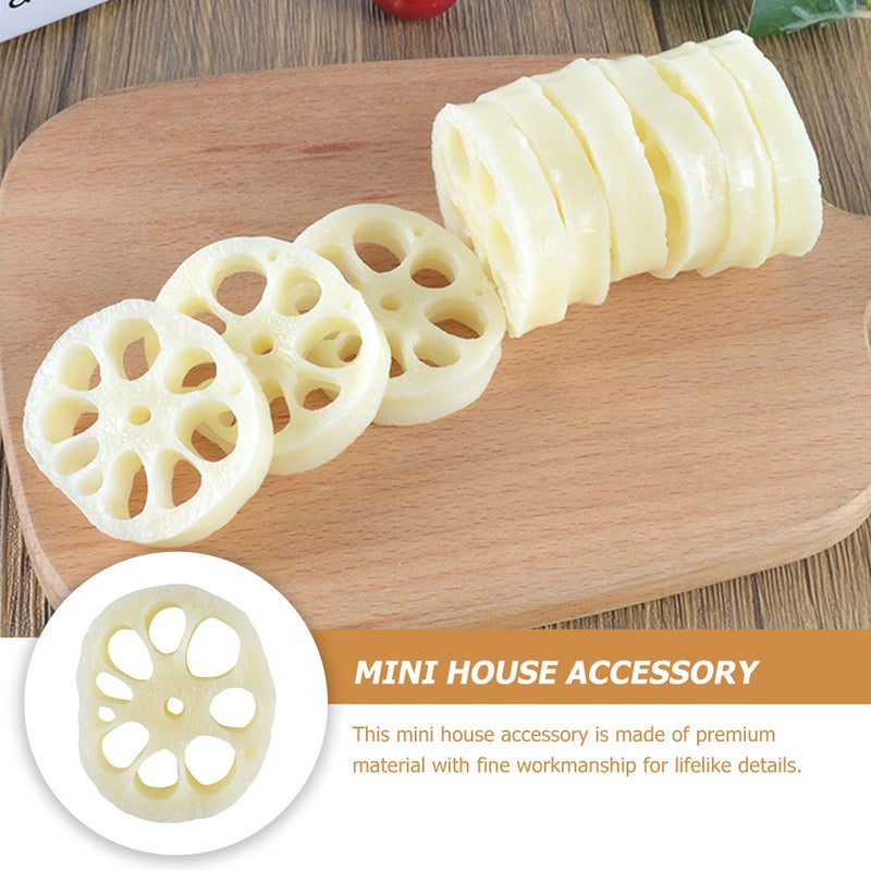 4Pcs Decorative Miniature Root Slices DIY Root Slice Models Realistic Children Toys - Image 5