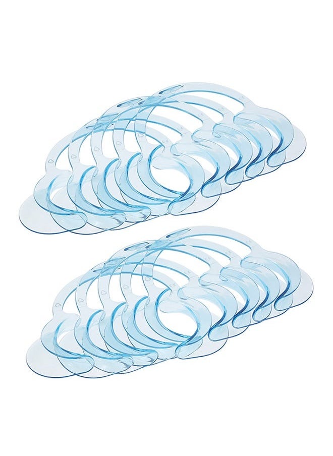 Geustos - 10-Piece Mouth Opener Dental Cheek Lip Retractor for Mouthguard Blue 0.079kg - Image 1