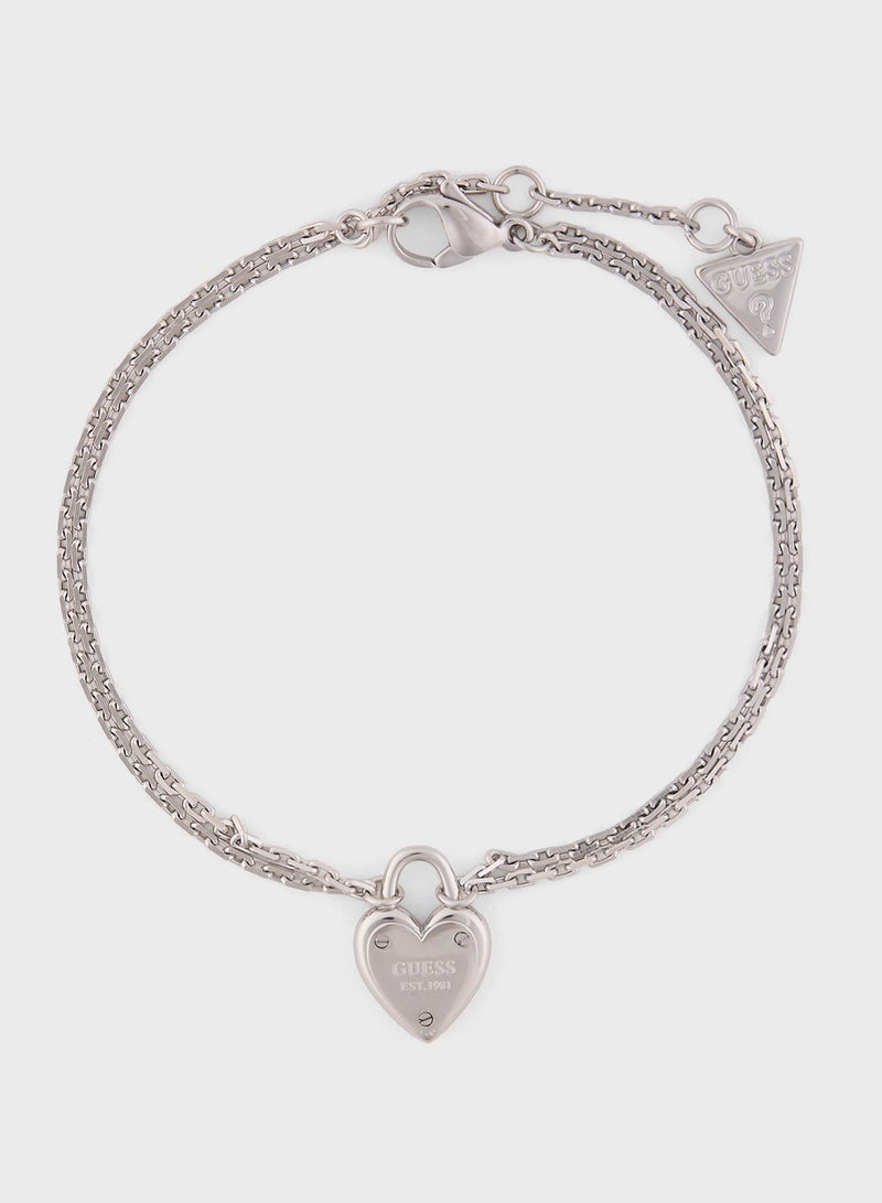 GUESS Mini Heart Lock Bracelet - Image 1