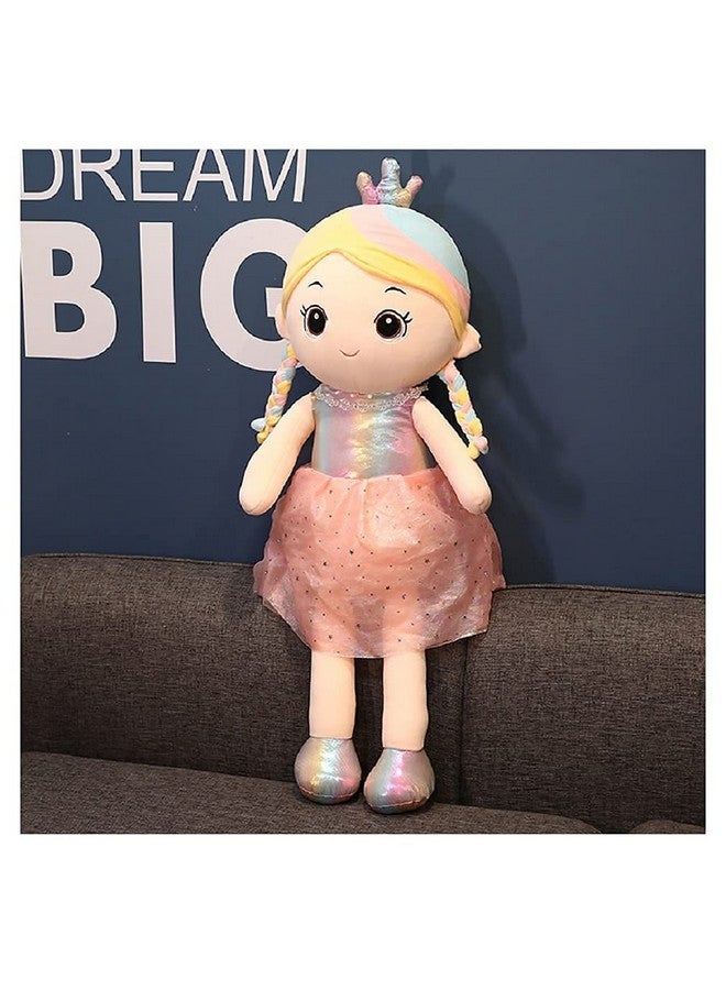Tickles Big Cute Princess Queen Soft Stuffed Doll for Kids Room (Size: 45 cm Color: Pink) - Image 3