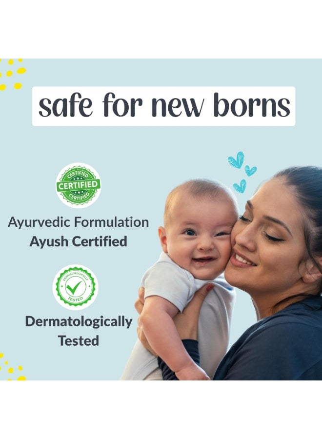 awenest Tummy Roll-On Bye Bye Colic | Ayurvedic Relief for Gas, Colic, Constipation & Indigestion | With Ginger, Hing & Ajwain | AYUSH Certified, Baby-Safe Formula | For Newborns (0+ Years) | 40ml - Image 3