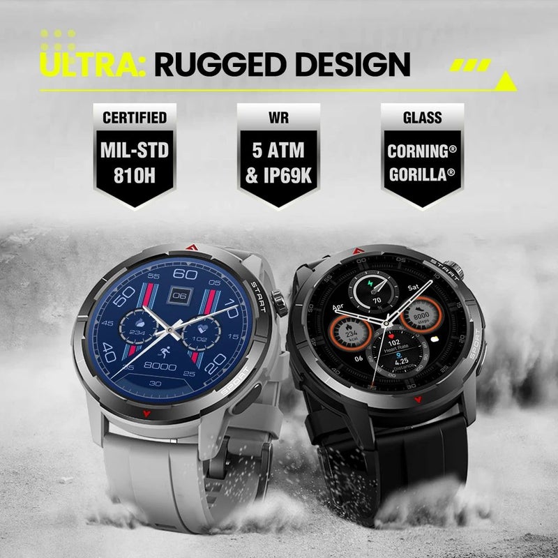 زيبليز ساعة ذكية Zeblaze Stratos 3 Ultra - رمادي - Image 3
