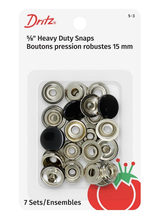 Dritz - Dritz Heavy Duty Snaps 5/8" Black - Image 1