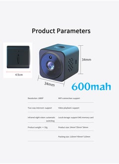 Generic Indoor Security Mini Camera Detector WiFi Camera Nanny Cams Wireless with Cell Phone App Home Surveillance HD IP Camera with Night Vision and Motion Detection for Office/Dog/Baby Monitor  - Image 2