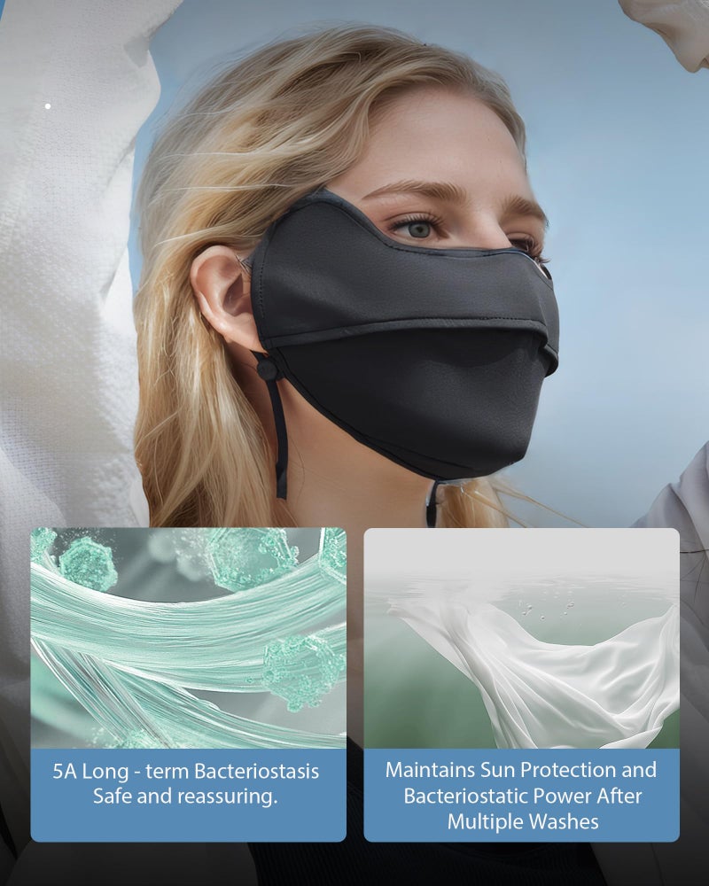 BENEUNDER UV Sun Protection Face Cover Eye Protection UPF50+ Breathable Cooling Face Covers Balaclava Summer Washable Reusable - Image 5