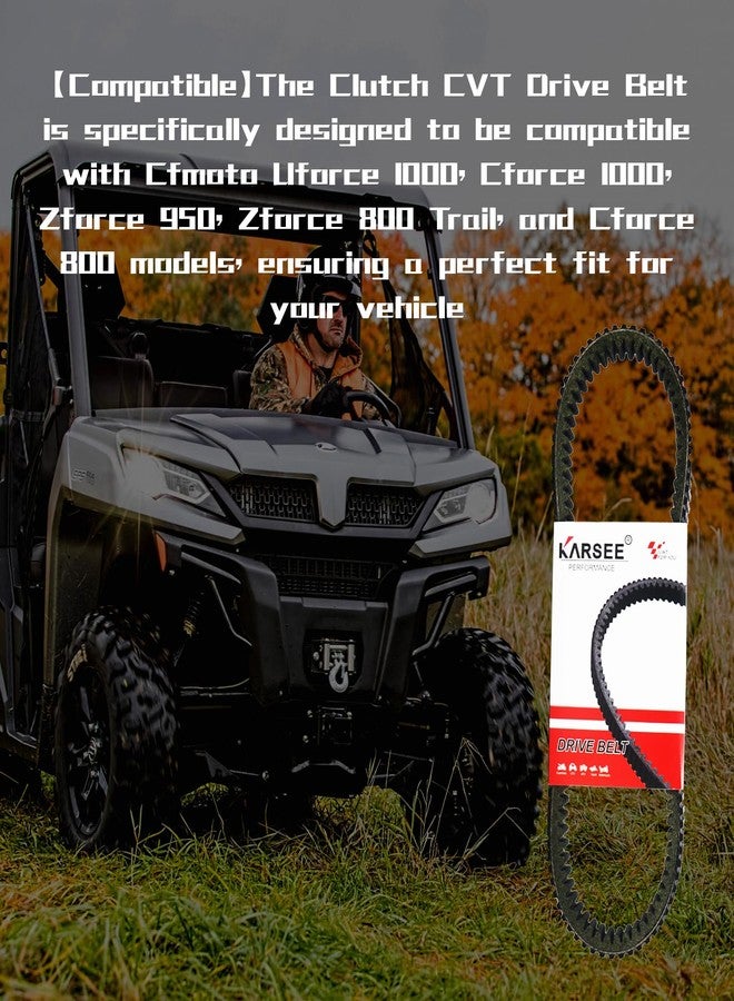 KARSEE OJWA-055000-10000 CVT Drive Belt Heavy Duty Compatible with Cfmoto Uforce 1000,Cforce 1000,Zforce 950,Zforce 800 Trail, Cforce 800 - Image 2