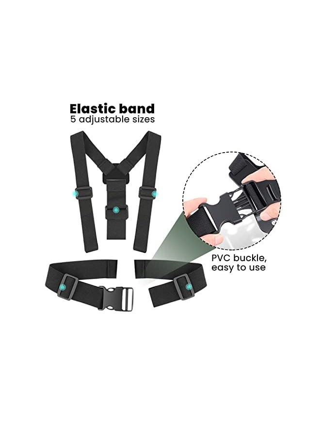wisfunlly Adjustable Chest Mount Harness for Sport Camera Mobile Phone, Harness Strap Holder Mount for Outdoor Sports, Cell Phone Clip Holder Installation Fixation Bracket for 3.5"-6.8" Phones  - Image 5
