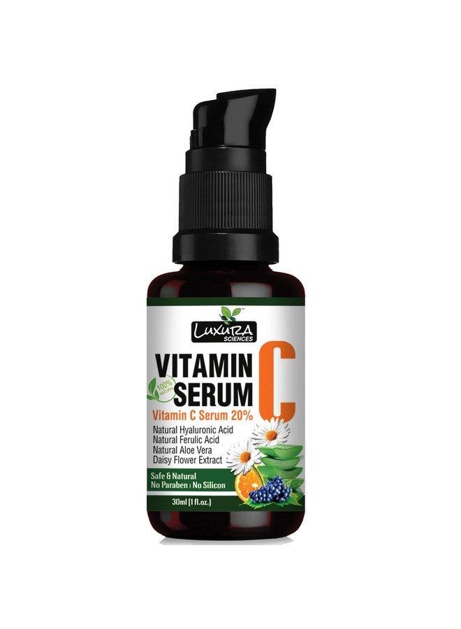 Luxura Sciences 20% Vitamin C Serum For Skin Glow And Anti Ageing |Effective Skin Brightening Vitamin C Serum|30 Ml | Scar And Dark Spot Reduction | Healthy Glow - Image 1
