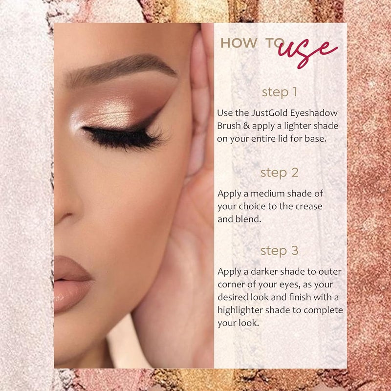 JUST GOLD Justgold Master Professional Collection 10 Color Eyeshadow Palette Highly Pigmented Blendable Long Lasting Shimmer Shade For Party for Women Girls 56202 - Image 5