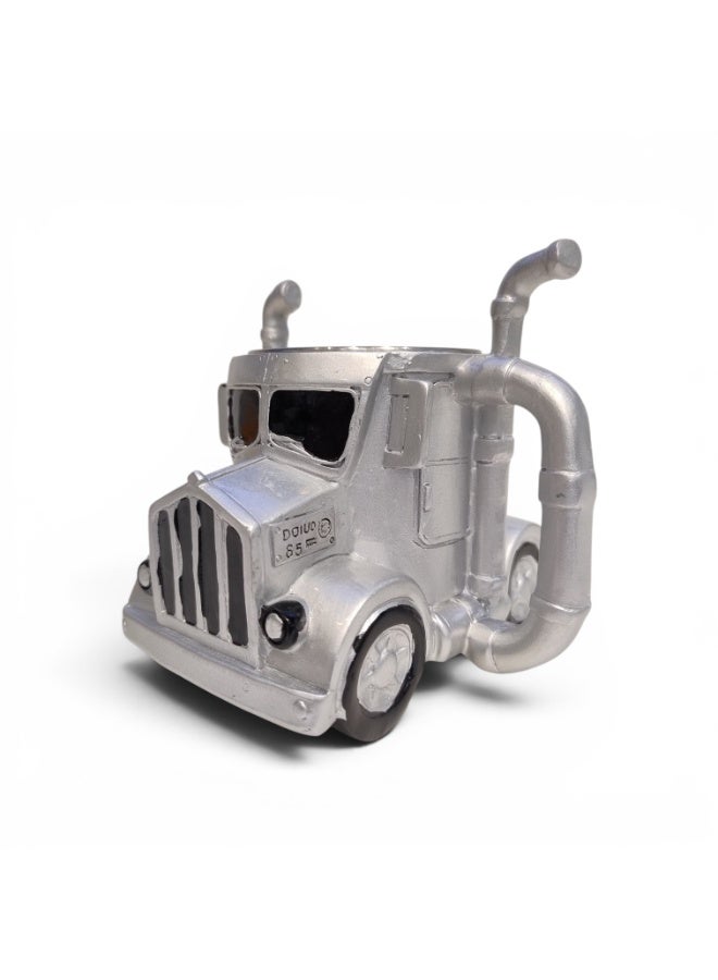 Fighter Gifts TRUCK MUG  SILVER ART DESIGN - Image 1