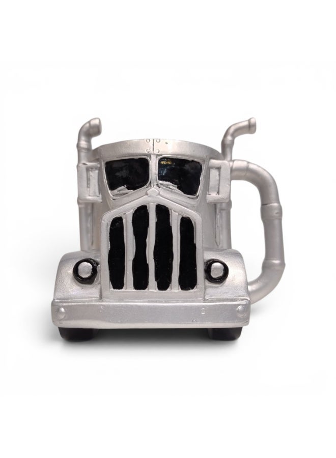 Fighter Gifts TRUCK MUG  SILVER ART DESIGN - Image 3