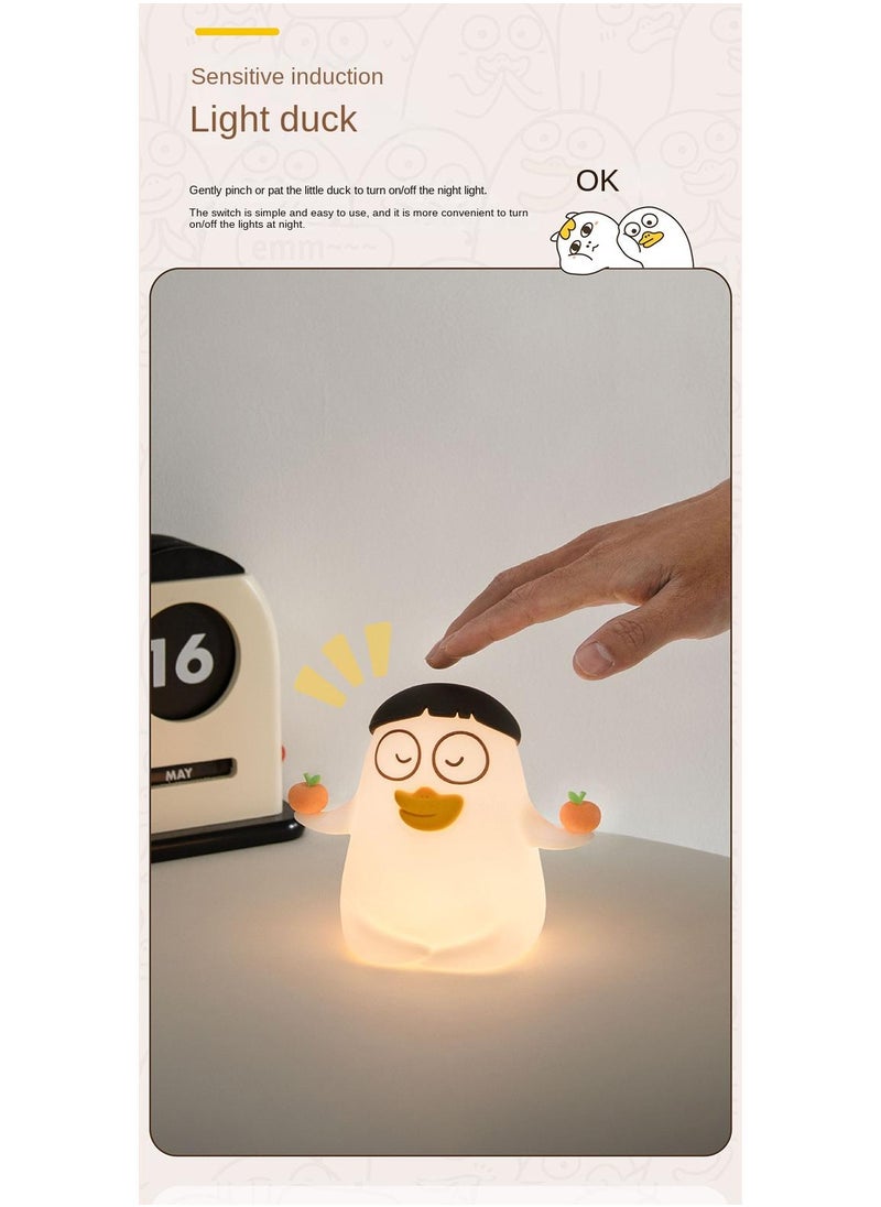 Y&D Fun Little Duck Night Lamp Desktop Decoration Night Lamp Bedroom Bedside Sleep Lamp Timing Night Lamp  - Image 2