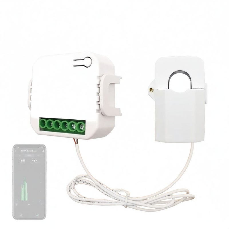Zigbee Energy Monitor 0.2-80A Real-Time Consumption Tracking - Smart App Data Clamp Power Meter for Home And Small Commercial Automation - Image 1