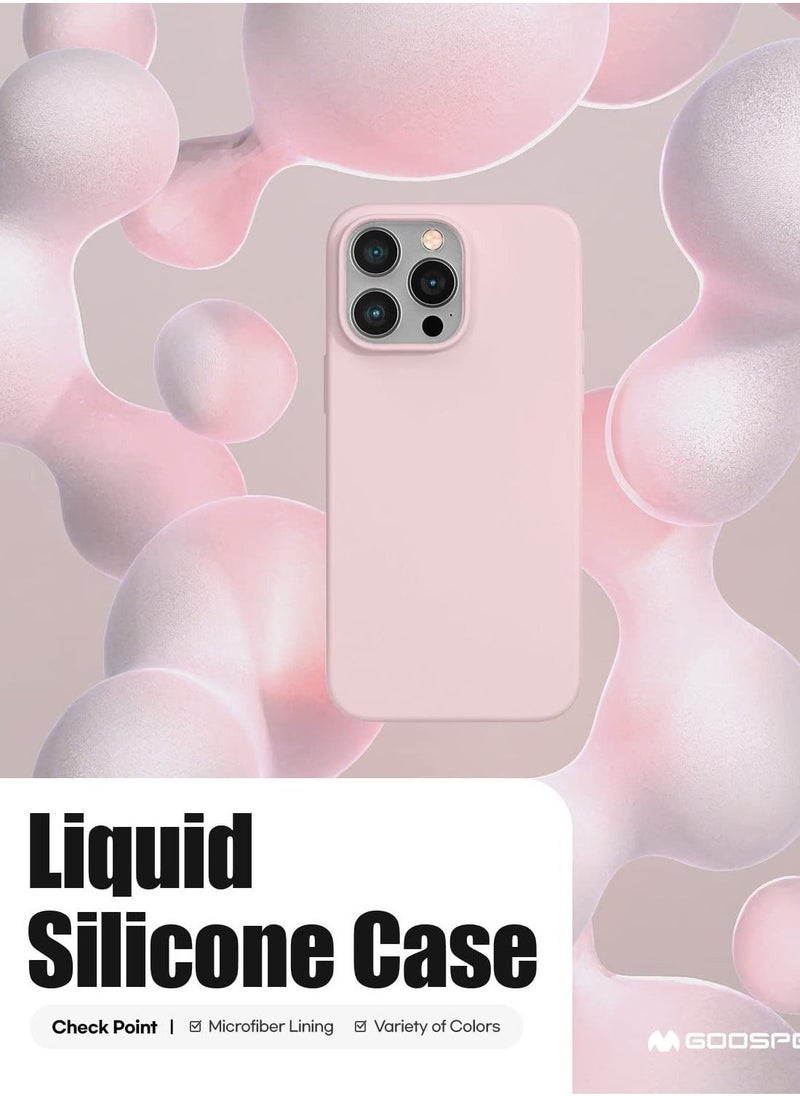 ELTRAZONE Liquid Silicone Case Compatible with iPhone 14 Pro Max (6.7 inch), Silky-Soft Touch Full Body Protection Shockproof Cover Case with Soft Microfiber Lining - Pink - Image 3