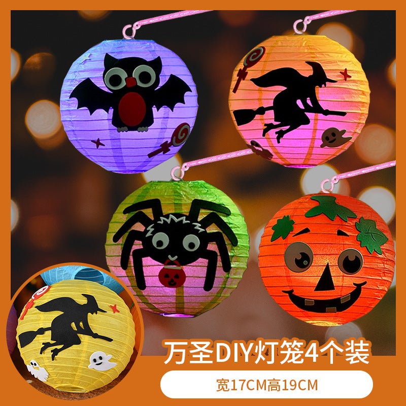 Halloween Portable Pumpkin Lantern Candy Bag Luminous Decorations Props Ornaments Children'S Pumpkin Bucket Party Layout - Image 1