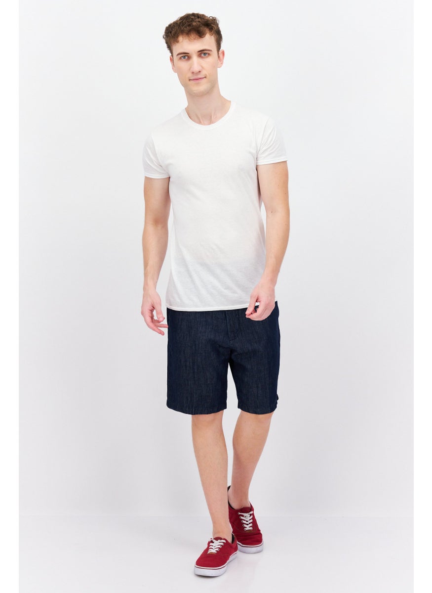 ESPRIT Men Plain Chino Short, Navy  - Image 4