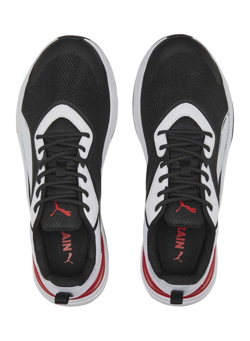 Infusion Mens Black Lace Up Training Shoes
