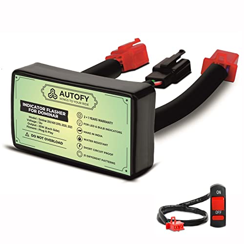 Autofy 2+1 YEARS WARRANTY StreetGod New V2.0 Plug & Play Highway Indicator Flasher Relay for Dominar 250 (2019, 2020, 2021) & Dominar 400 (2019, 2020, 2021) - Image 1