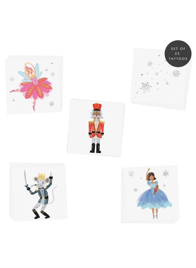 Flash+Tattoos NUTCRACKER VARIETY SET of 25 Temporary | Christmas tattoo, Tattoo, metallic tattoo, Sugar Plum Fairy, Clara, Rat King, - Image 4