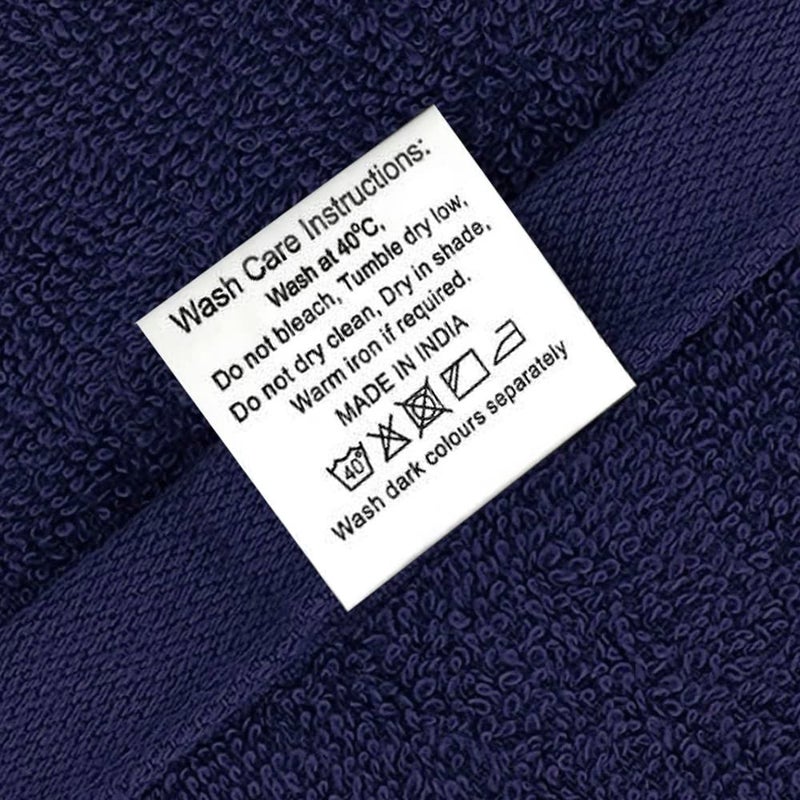 Wakefit Towels for Bath, Towels for Bath Large Size | 500 GSM | Bath Towel for Men/Women, Bathing Towel, Towels for Bath Women/Men, Terry 100% Cotton 1 Piece (Navy Blue) - Image 4