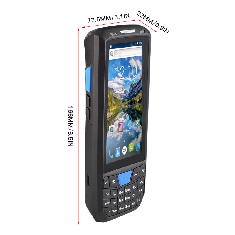 2D Barcode Scanner: 4200mAh Battery IP66 Waterproof Shockproof Dustproof - Android 8.1 Quad-Core 2G+16G Memory Smart PDA for Warehouse Inventory Logistics Retail - Image 5
