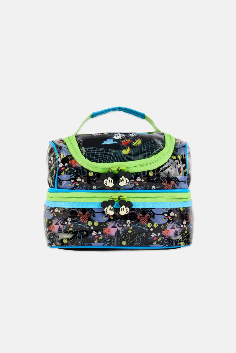 Toys For Less Kids Boy Mickey Mouse Level-Up Lunch Bag 2 Compartment, Multicolor - Image 1