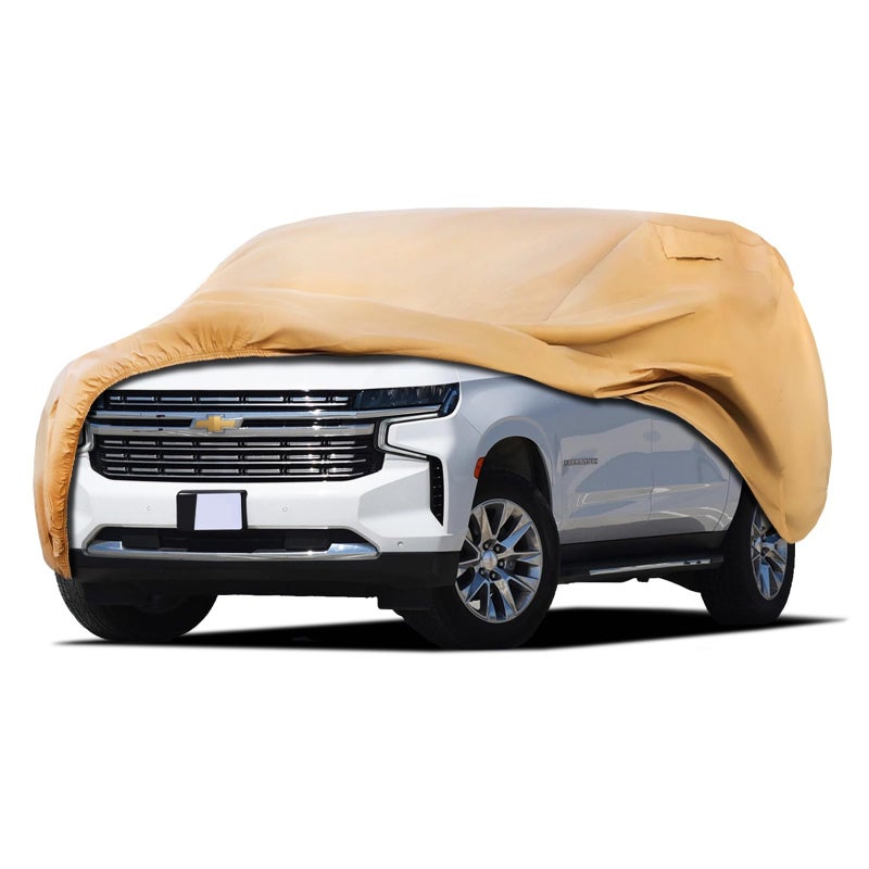 JURMON Heavy Duty Outdoor Car Cover Custom Fit for Chevy SuburbanWindproof All Weather Waterproof Sun Rain UV Dust Snow Protection Outdoor Car Covers