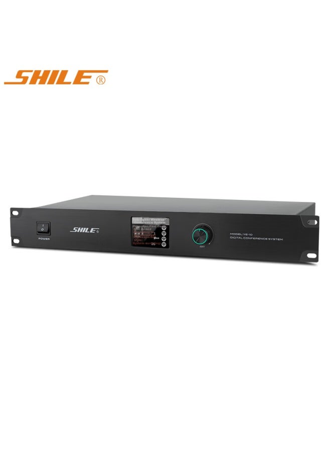 Shile Conference Room Audio System, Professional Camera-tracking Wireless Handheld Microphone, Lithium Battery Rechargeable Microphone, Large Square Tube Microphone, Ye-10 Main Unit Multi-seat Version - Image 1