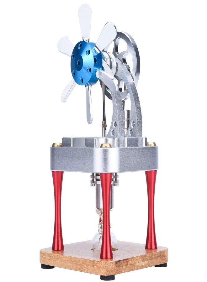 Sunnytech Hot Air Stirling Engine Motor Model Science Physics Toy Home Office Desk Decor Kit M16-CF - Image 1
