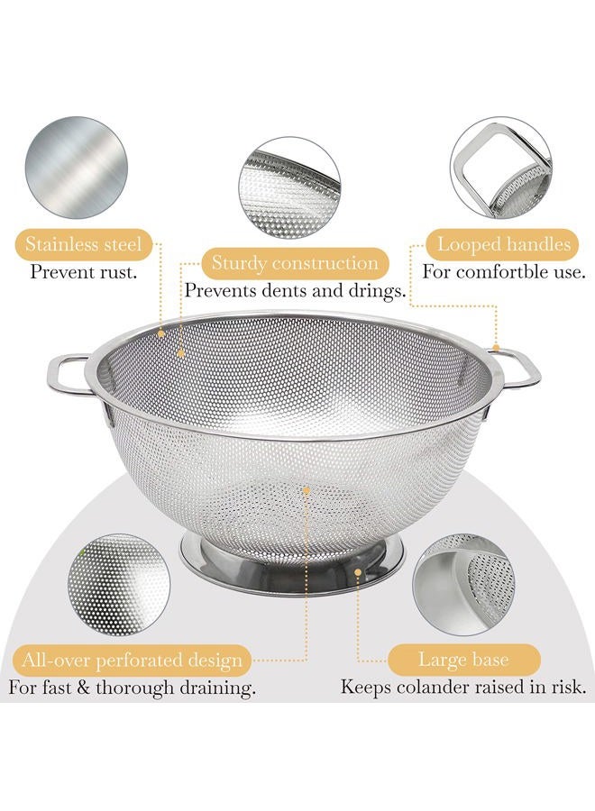 Bellemain Micro-perforated Stainless Steel 5-quart Colander-Dishwasher Safe - Image 4