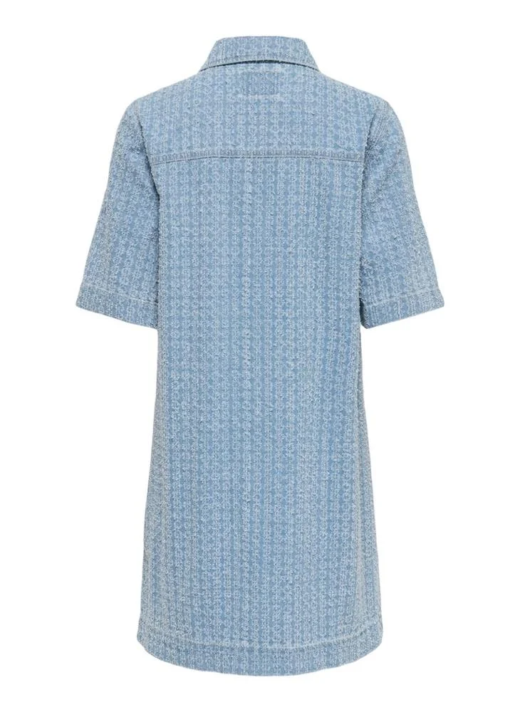 Only Onlbelle Boucleshort Sleeve Denim Dress