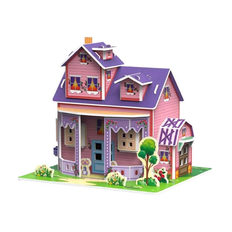 3D Stereo Puzzle Paper Diy Model Kidsren'S House Classroom Handmade Stall Toys - Image 1
