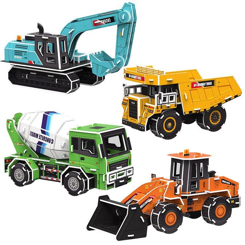 3D Stereo Puzzle Paper Diy Model Kidsren'S House Classroom Handmade Stall Toys - Image 3