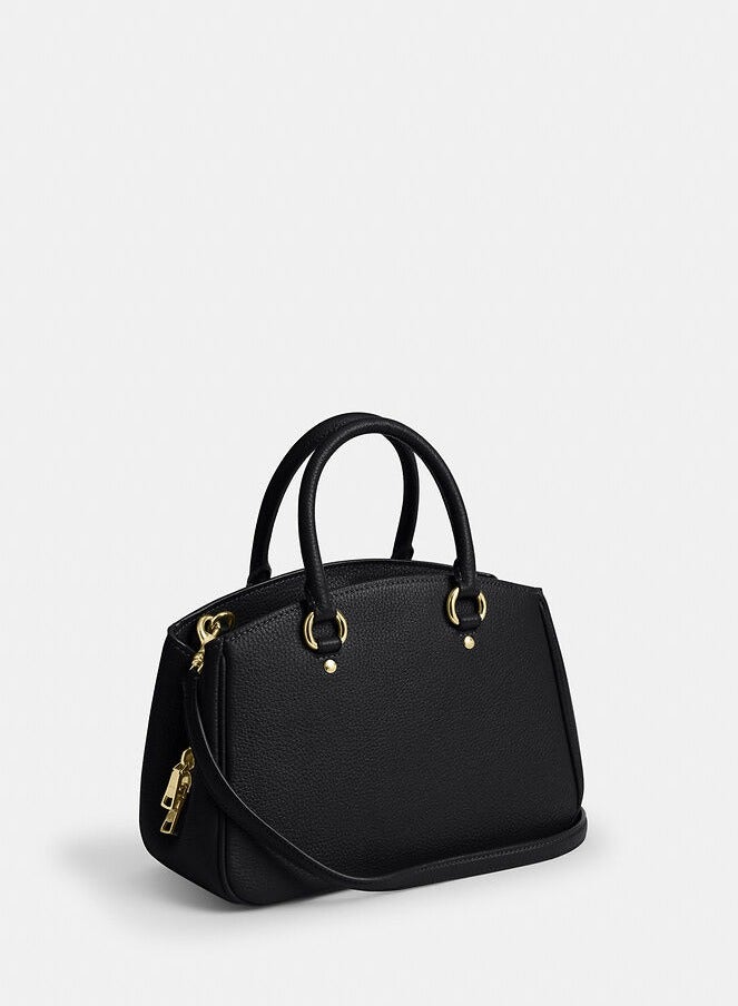 coachoutlet Coach Savannah Small Carryall Bag,  Women's Shoulder Bag, Women's Cross-Body Bag, Women's Hand Bag, Women's  Tote Bag, Black - Image 2