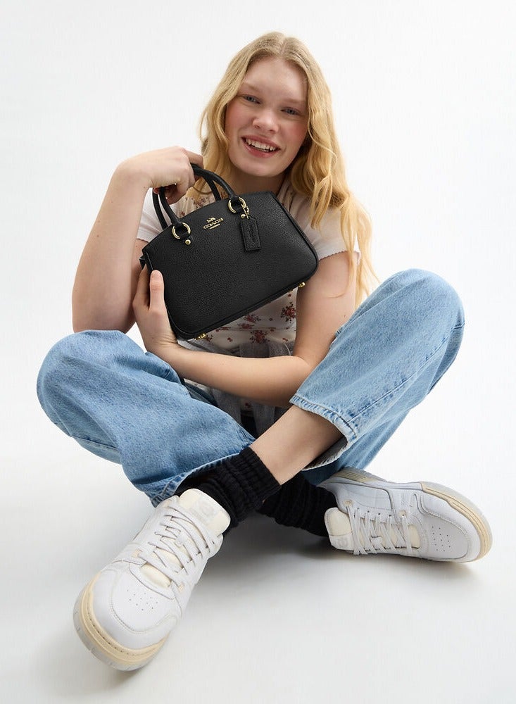 coachoutlet Coach Savannah Small Carryall Bag,  Women's Shoulder Bag, Women's Cross-Body Bag, Women's Hand Bag, Women's  Tote Bag, Black - Image 5