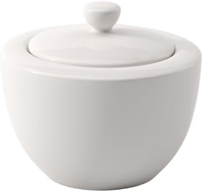 Villeroy & Boch Villeroy  Boch For Me Covered Sugar 10 oz Premium Porcelain White - Image 1