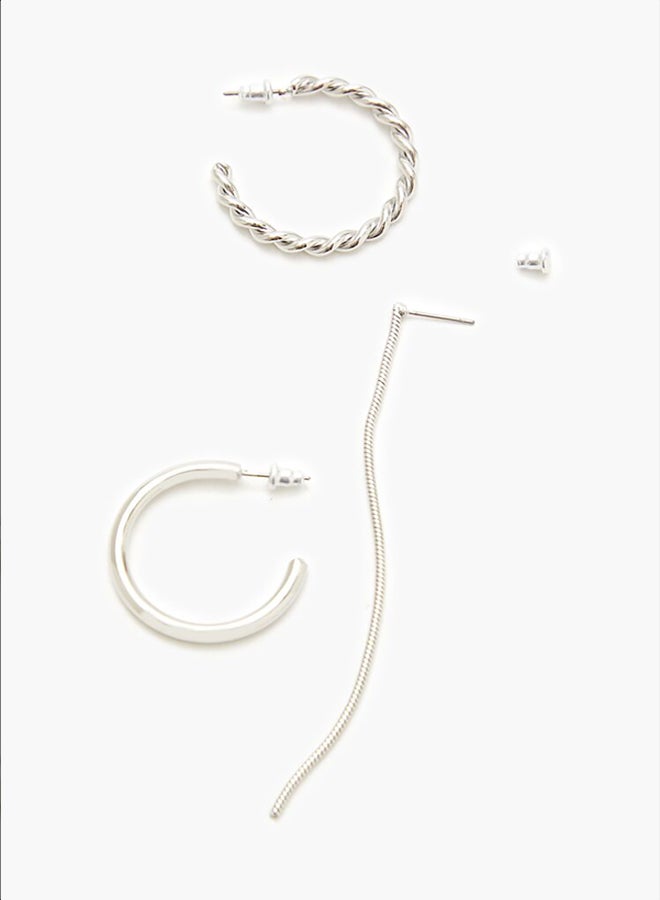 FOREVER 21 Twisted Hoop & Duster Earring Set  - Image 2