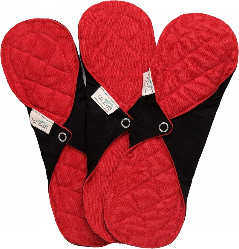 Fabpad Reusable Washable Eco-Friendly Cotton Sanitary Cloth Pads Pantyliners (Pack of 3) - Image 1