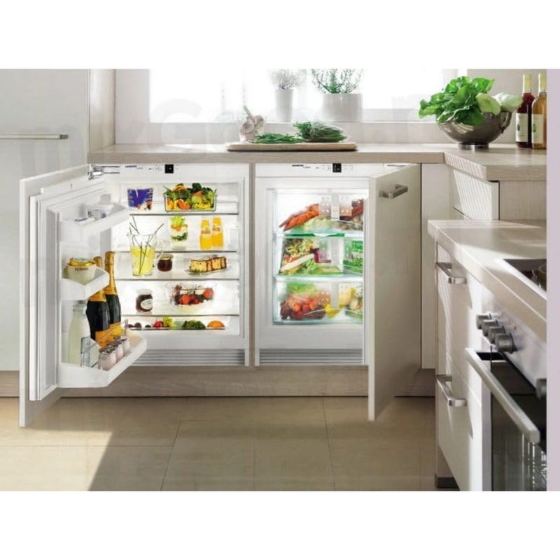 Undercounter built-in refrigerator for kitchen use, stainless steel, black, energy-efficient and quiet operation - Image 4