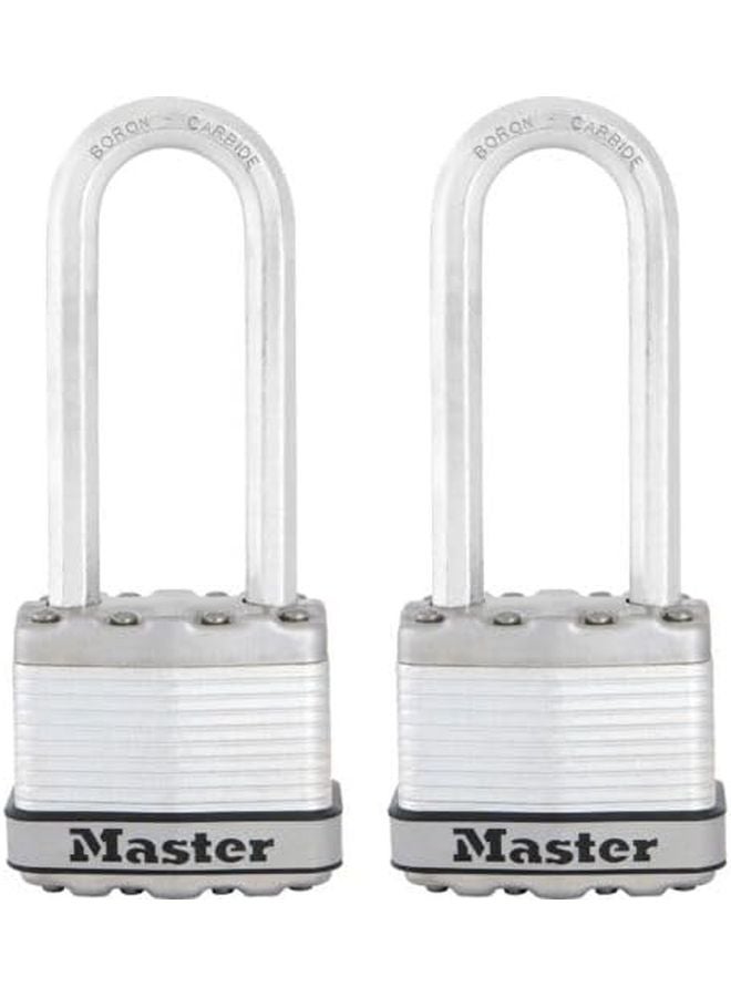Master Lock M1XTLJCCSEN Magnum Laminated Stainless Steel Padlock Replacement 1 3 4 Inch - Image 1