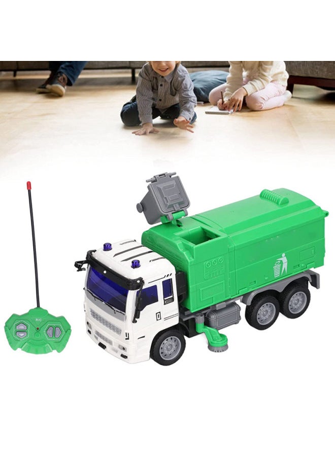 1:30 Children's Four-way With Lithium-ion Remote Control Fire Truck Sanitation Engineering Car Boy Toy Simulation Model Car-Color:QH833A-1D Water Cannon Fire Truck-Proportion:Package 1: 1 Lithium Battery 1 Charging Line  - Image 2