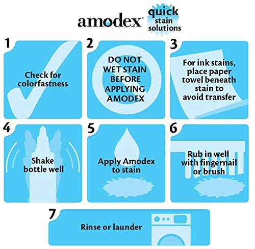 Amodex مزيل الحبر والبقع أمودكس للسفر 0.5 أونصة مع فرشاة مدمجة - Image 5
