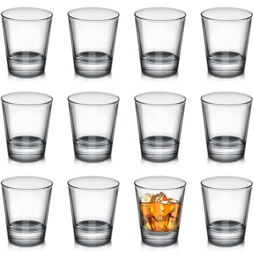 OBTANIM 12 Pack Shot Glasses, 1.5 oz Clear Shot Glass Cups Set with Heavy Base for Bar Restaurants Home - Image 1