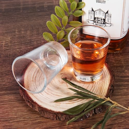 OBTANIM 12 Pack Shot Glasses, 1.5 oz Clear Shot Glass Cups Set with Heavy Base for Bar Restaurants Home - Image 5