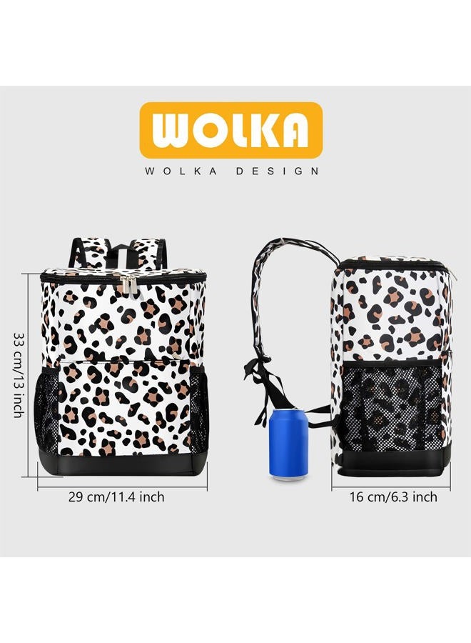 Wolka Cooler Backpack 30 Cans,Portable Backpack Coolers Insulated Leak Proof,Waterproof Soft Sided Cooler Bag for Travel,Beach,Camping,Picnic,Lunch Backpack for Women - Image 3