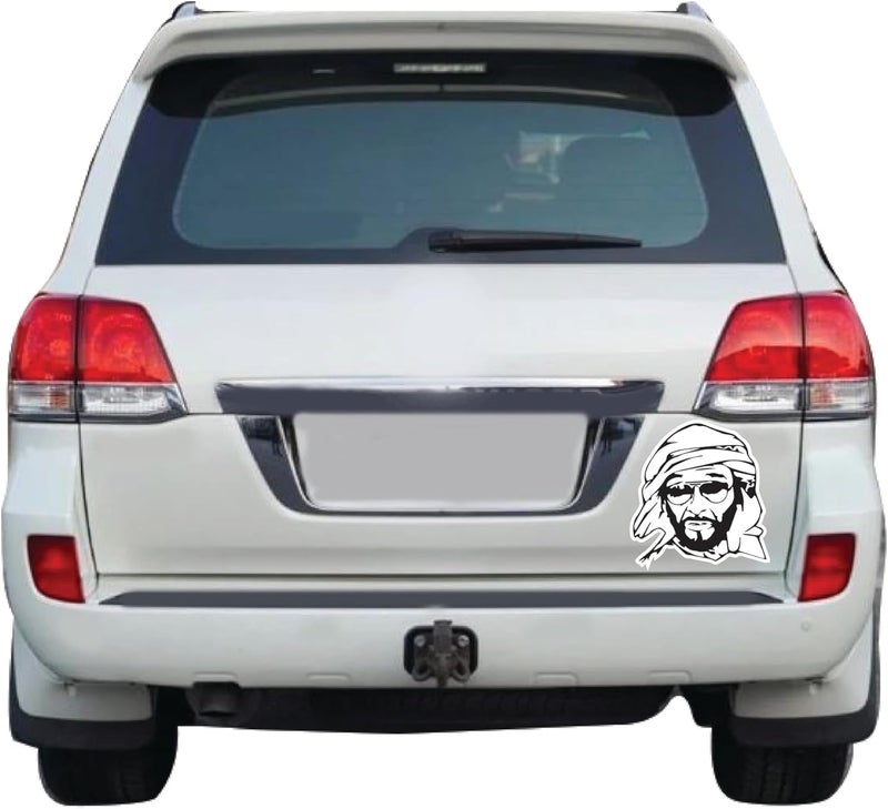 ARS ''Sheikh Zayed Car Decal Sticker – UAE National Day Vinyl Sticker for Cars, Premium Vinyl Car, Laptop & Wall Decorative Sticker – UAE Flag Colors – Removable Waterproof National Day Celebration Sticker - Image 2