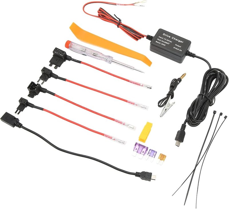 أستيبيم كاميرا السيارة مجموعة توصيل كهربائي محول ميني USB محول طاقة 12 فولت إلى 5 فولت لمسجل الفيديو السياري جهاز الملاحة GPS - Image 1