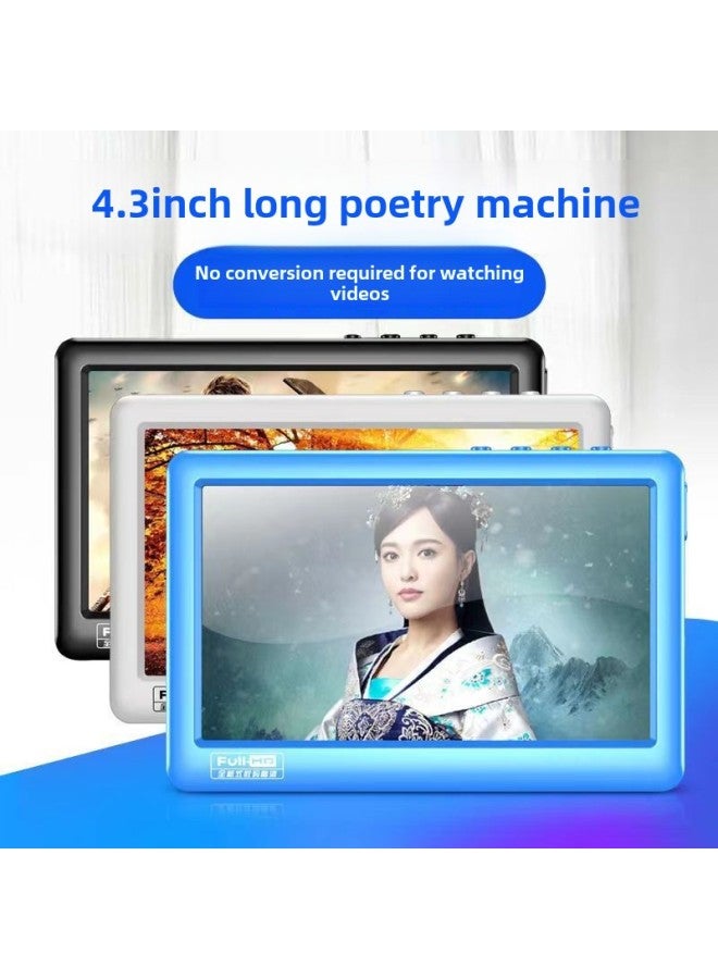 Touch Screen Multi-function 4.3 Inch Mp5 Player Card E-book Student English Walkman Full Wholesale-Body Color:Sea Blue Capacitive Screen [ 4.3inch ]-Memory Capacity:Built-in Host 8g All Accessories + 16g Memory Card  - Image 3