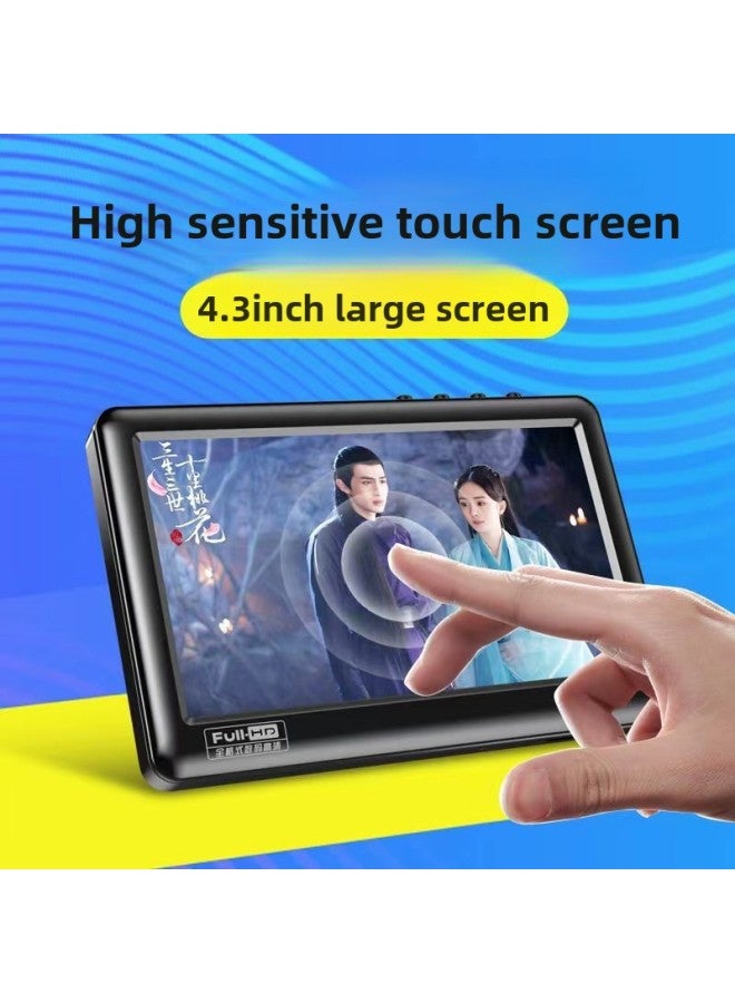 Touch Screen Multi-function 4.3 Inch Mp5 Player Card E-book Student English Walkman Full Wholesale-Body Color:Sea Blue Capacitive Screen [ 4.3inch ]-Memory Capacity:Built-in Host 8g All Accessories + 16g Memory Card  - Image 4