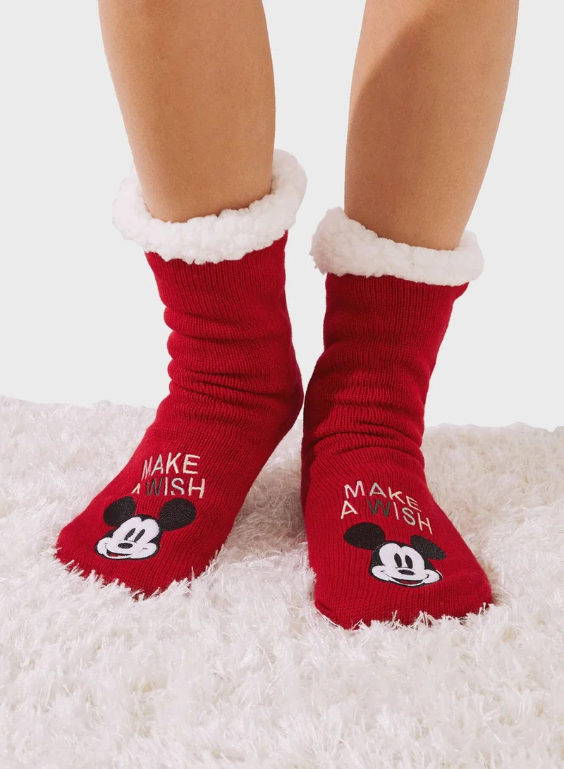 women'secret Printed Crew Socks